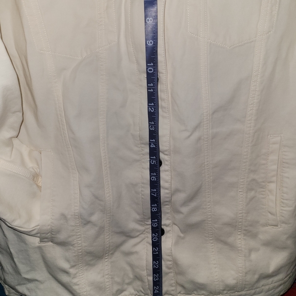 LEVI'S Men's White/Ivory Denim Trucker Button/Zip Jacket NWT - Picture 4 of 15